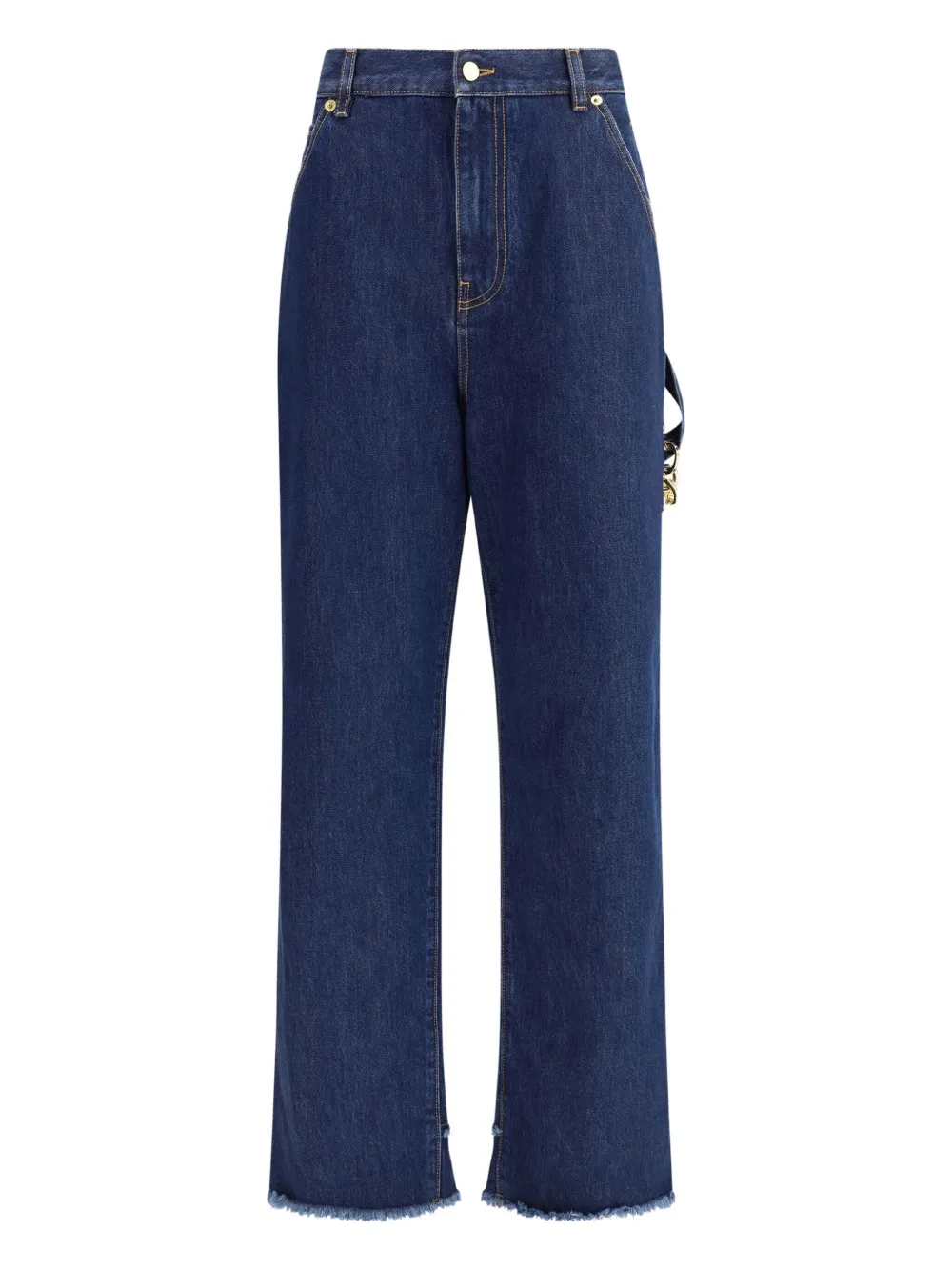 DARKPARK chain-embellished frayed jeans | Blue | Image 1
