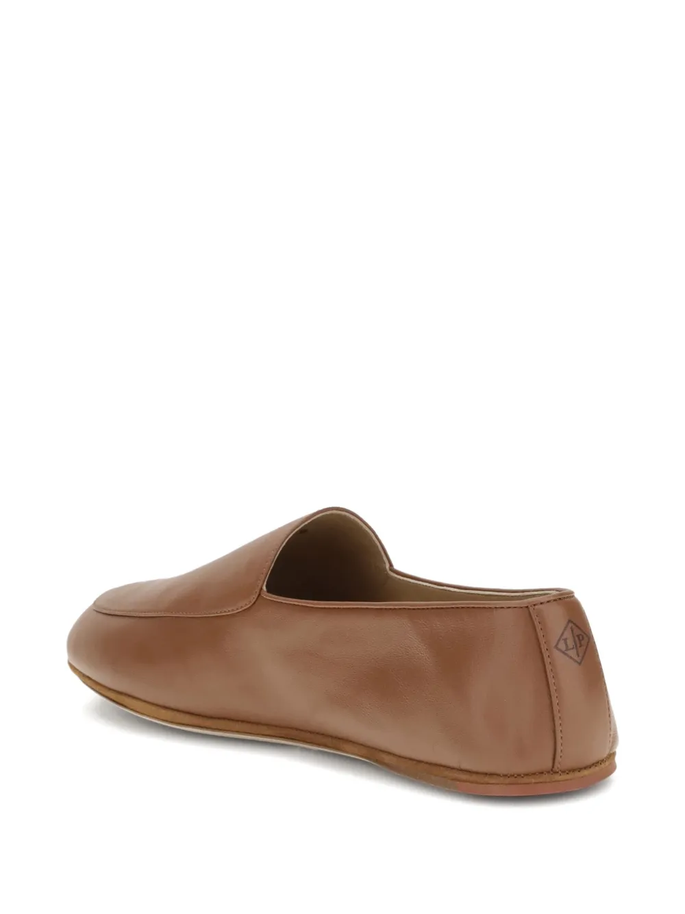 Loro Piana Leren loafers Bruin