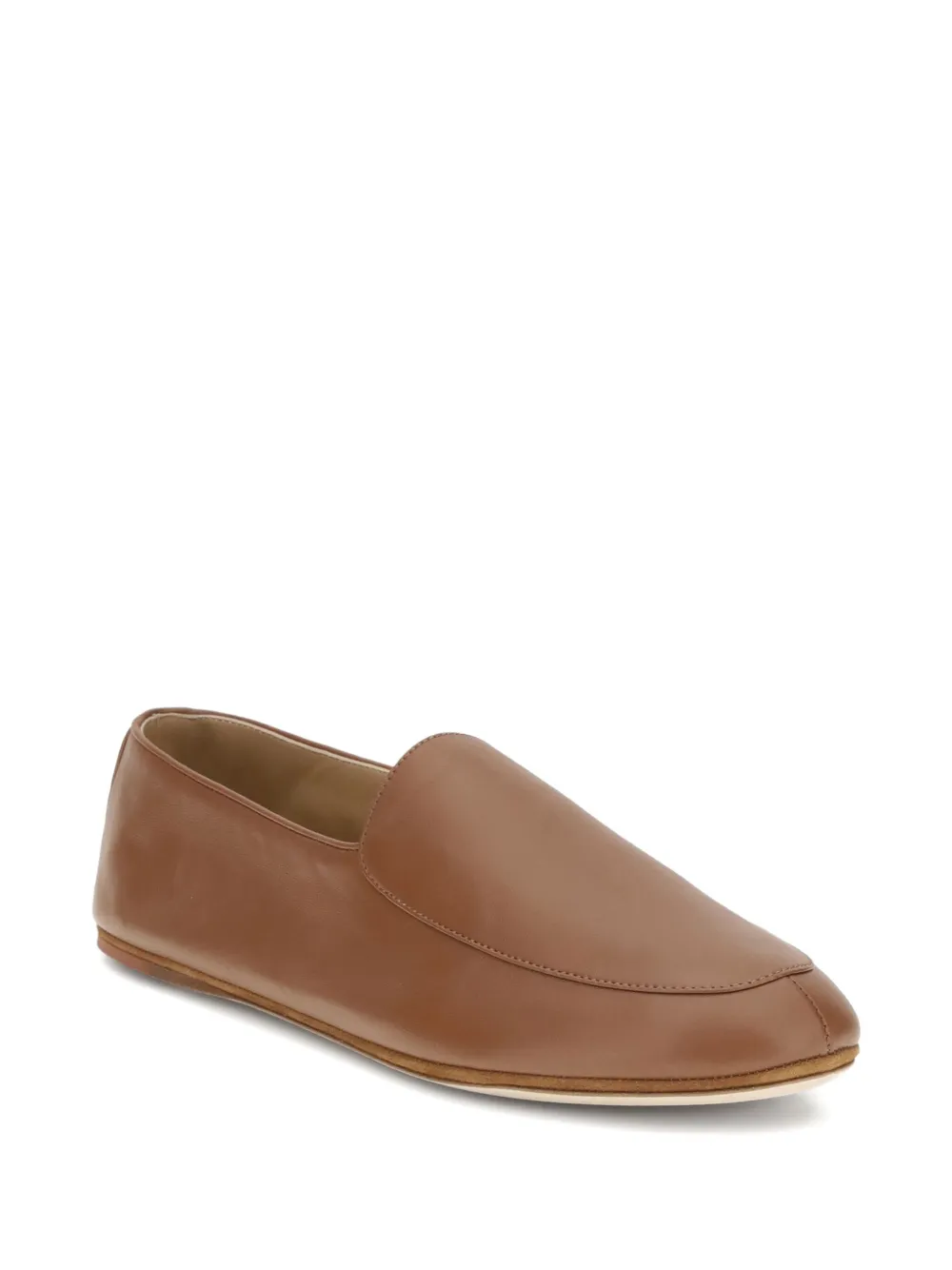 Loro Piana Leren loafers - Bruin