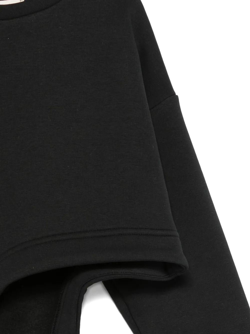 Douuod Kids cut-out long-sleeve sweatshirt Zwart