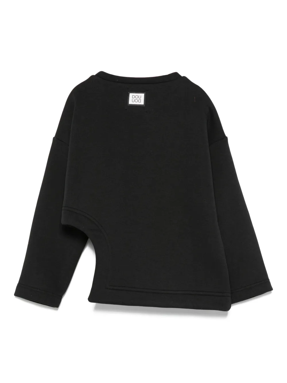 Douuod Kids cut-out long-sleeve sweatshirt Zwart