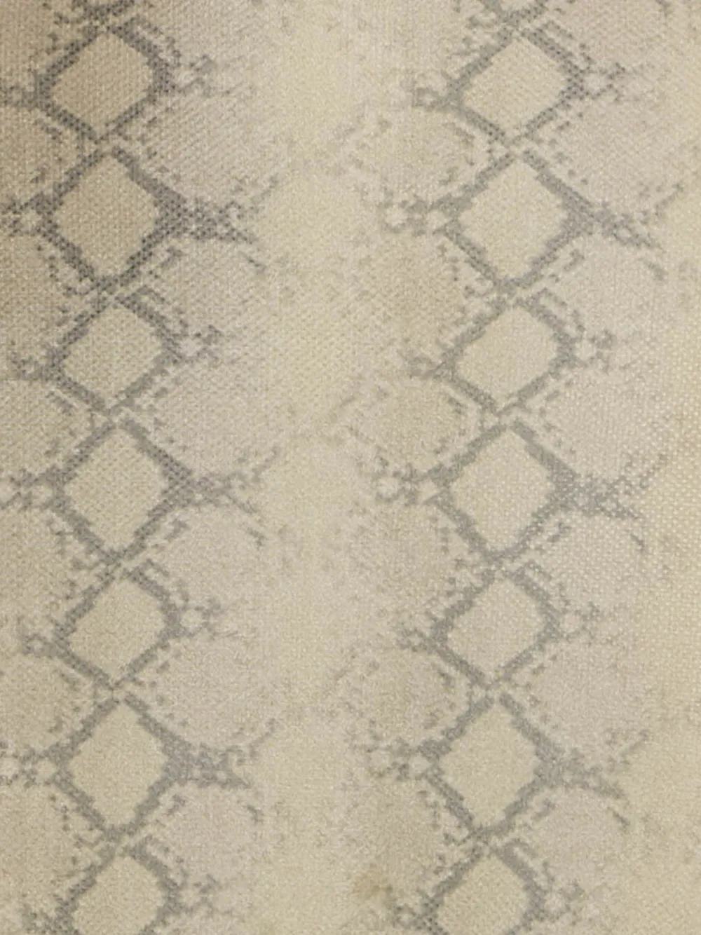 Alek Adorian Asymmetrische avondjurk met slangenprint - Beige