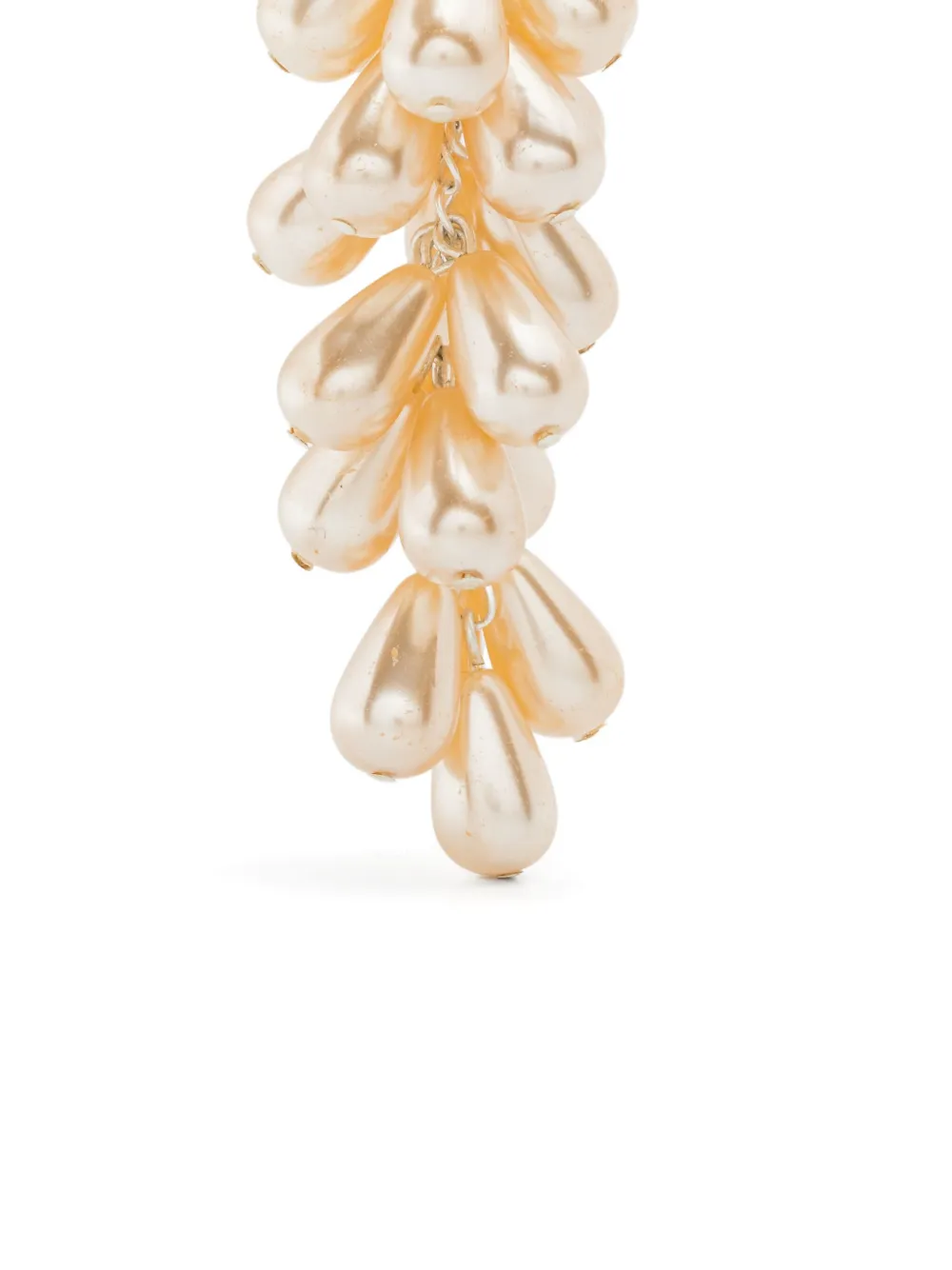  Magda Butrym Pearl-drop Hoop Earrings - Silver 