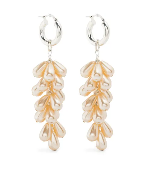 Magda Butrym pearl-drop hoop earrings