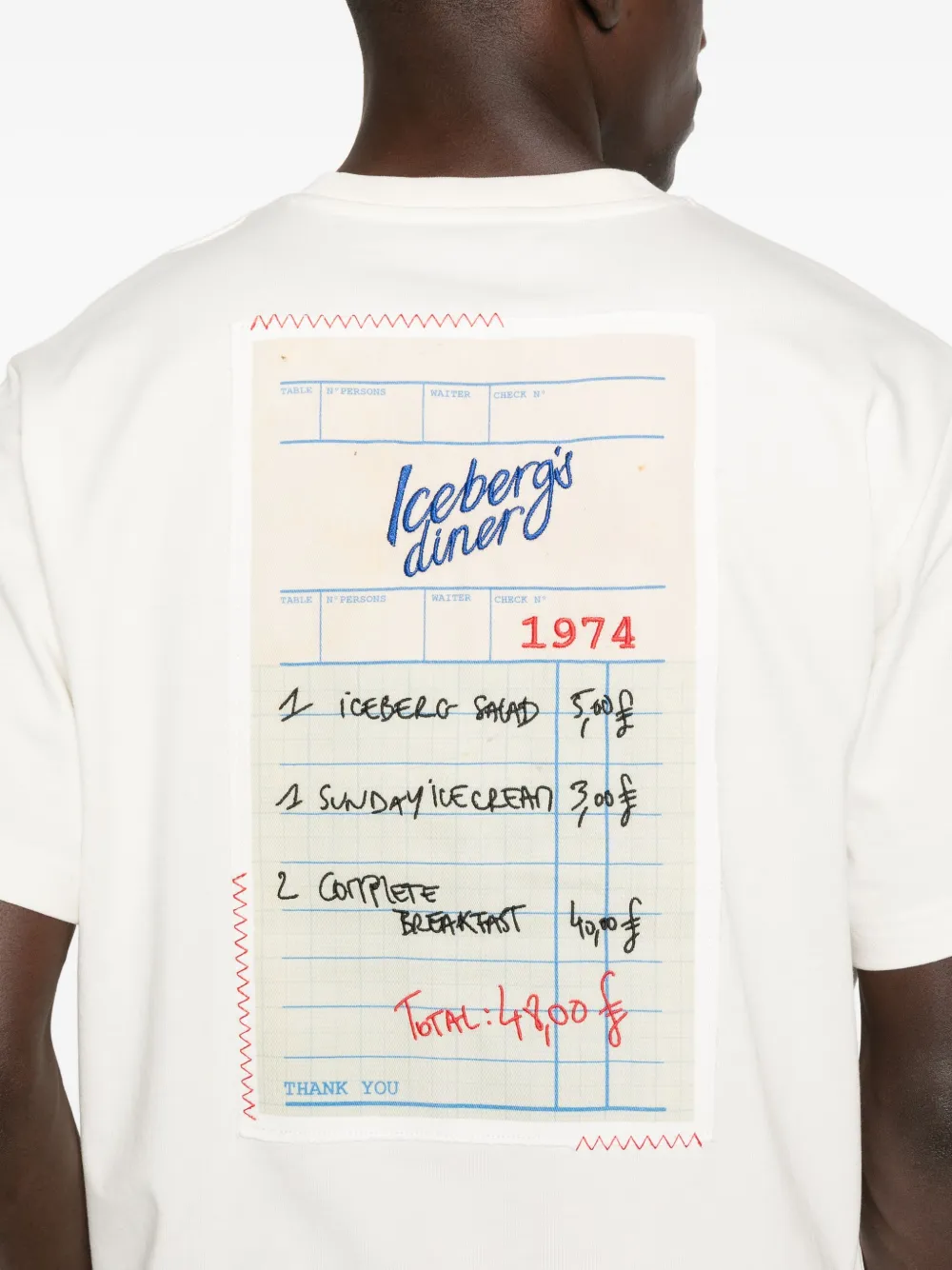 Iceberg T-shirt met geborduurd logo Wit