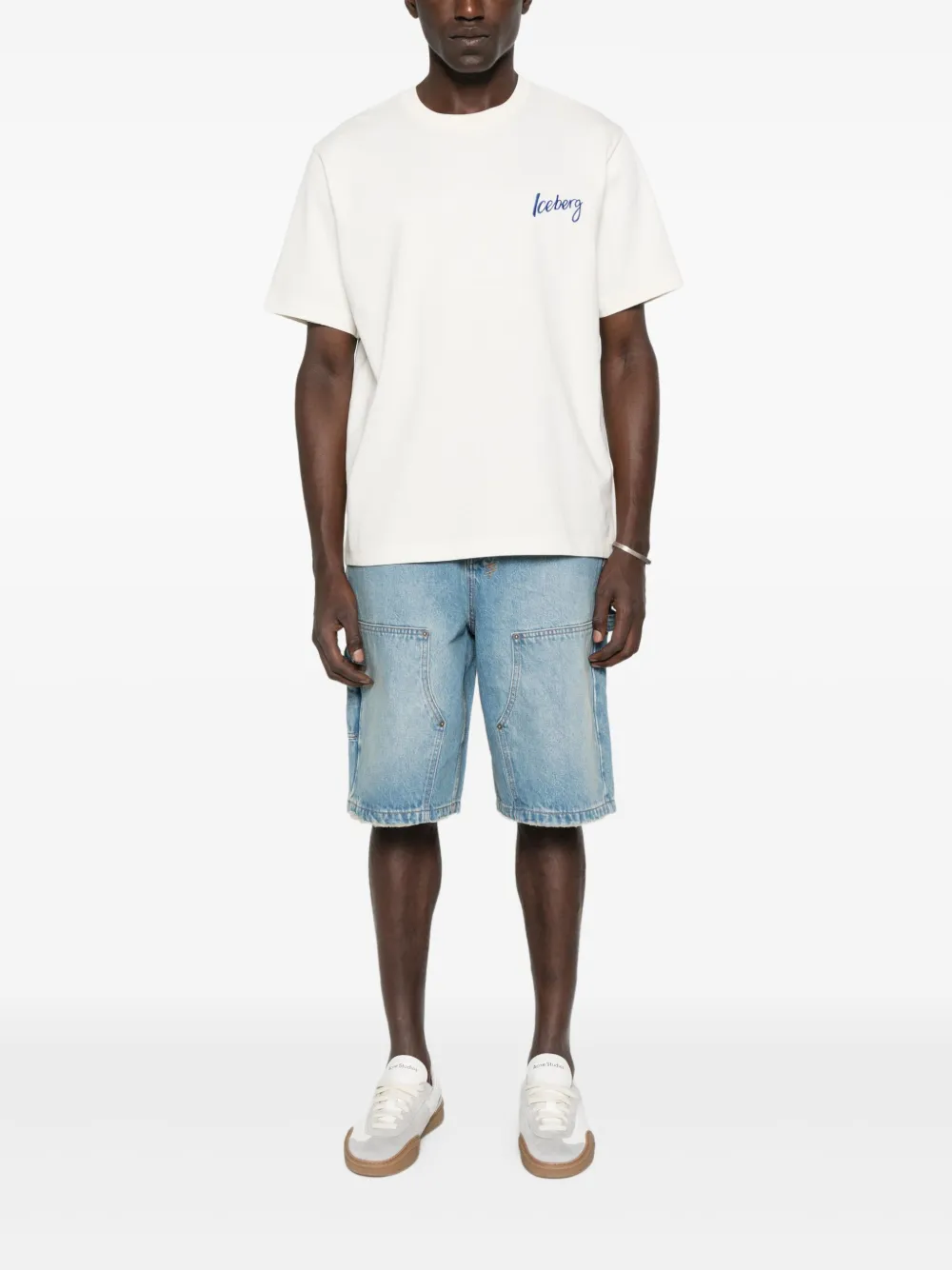 Iceberg T-shirt met geborduurd logo Wit