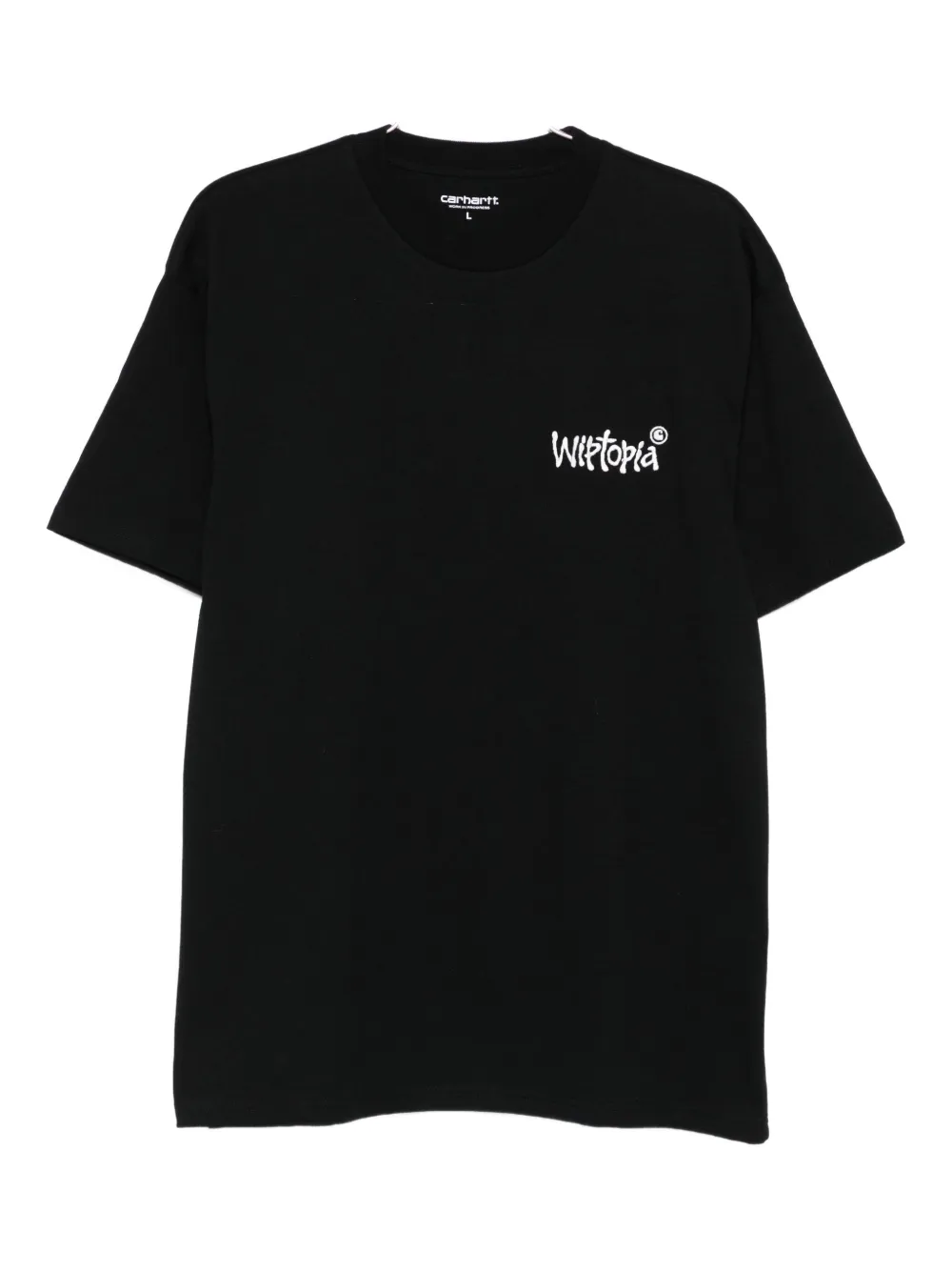 Carhartt Wip Wiptopia Embroidered Crewneck T-shirt In Black