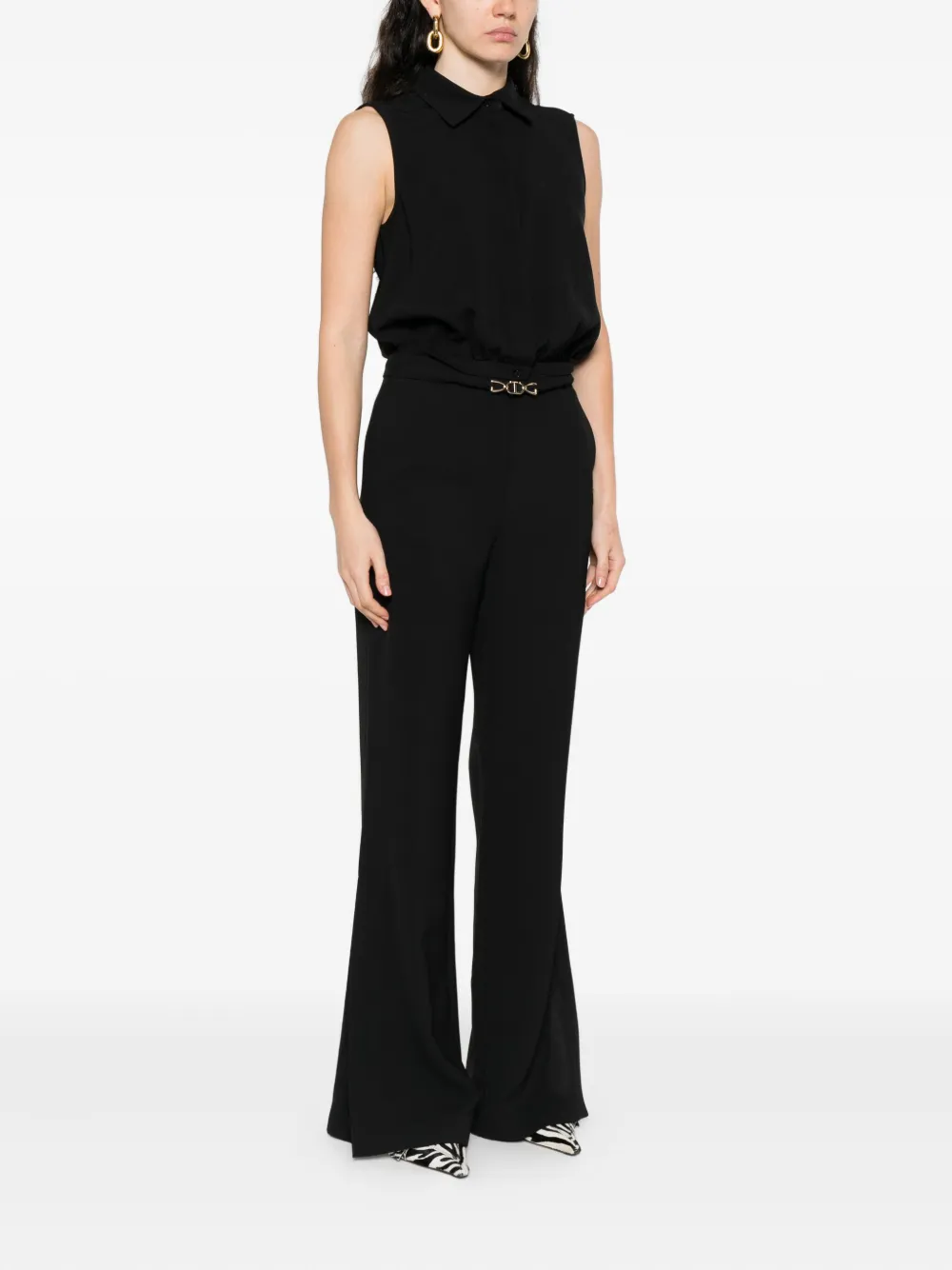 TWINSET Jumpsuit met ceintuur Zwart