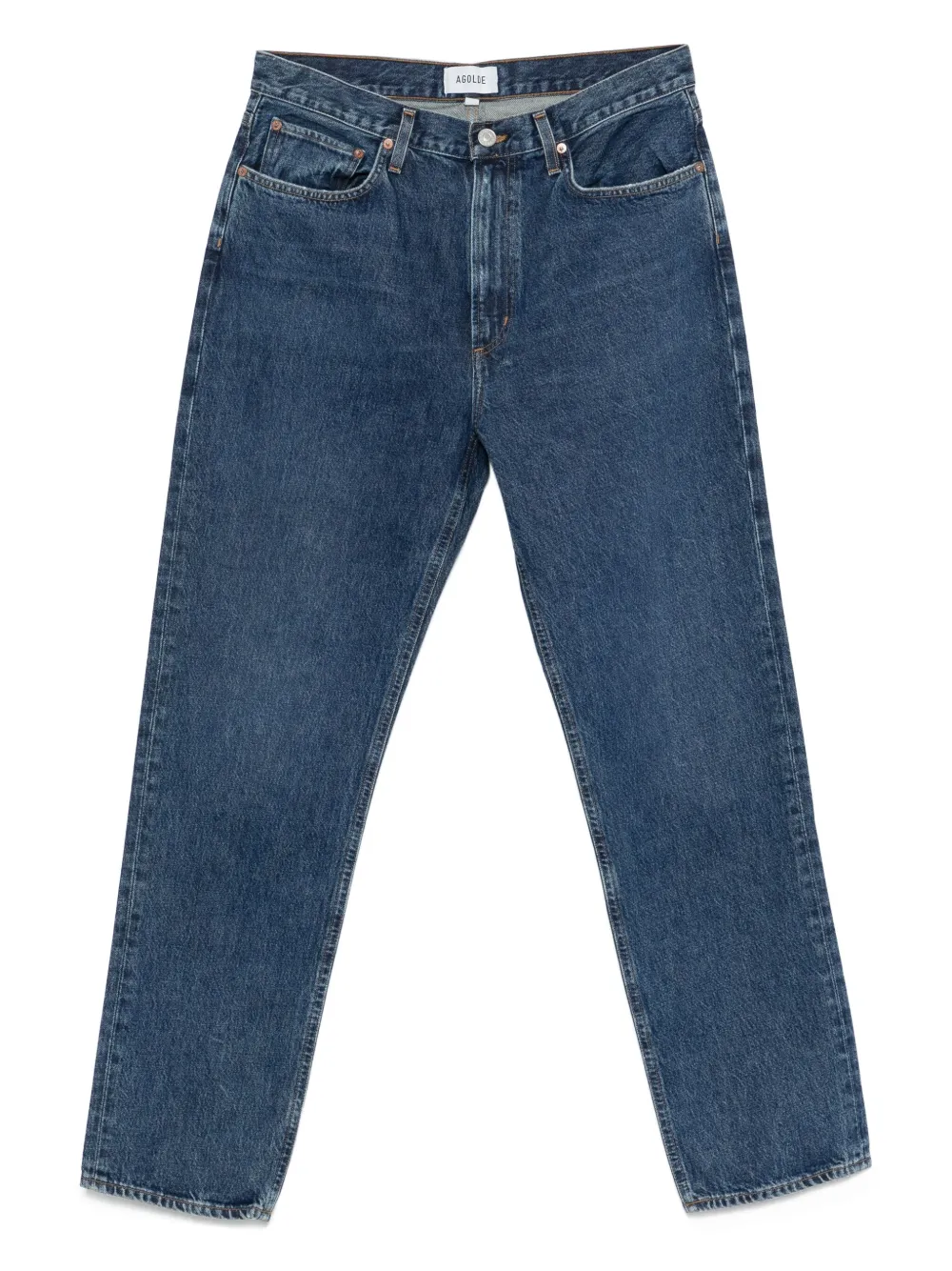 AGOLDE Katoenen straight jeans Blauw