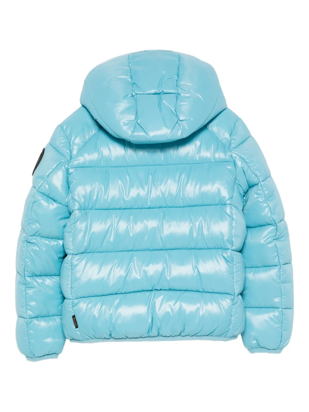 Save The Duck Kids hooded quilted jacket Blauw