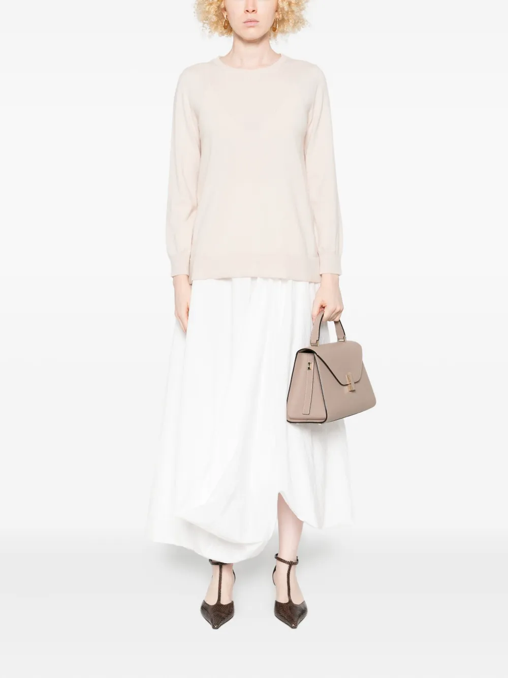 Kangra Cashmere Crew-neck Cashmere Sweater In Neutral