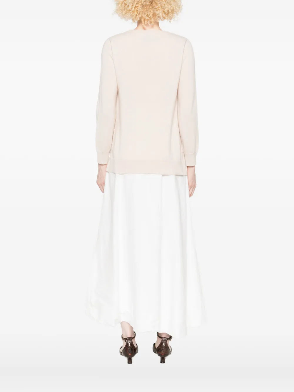 Kangra Cashmere Crew-neck Cashmere Sweater In Neutral