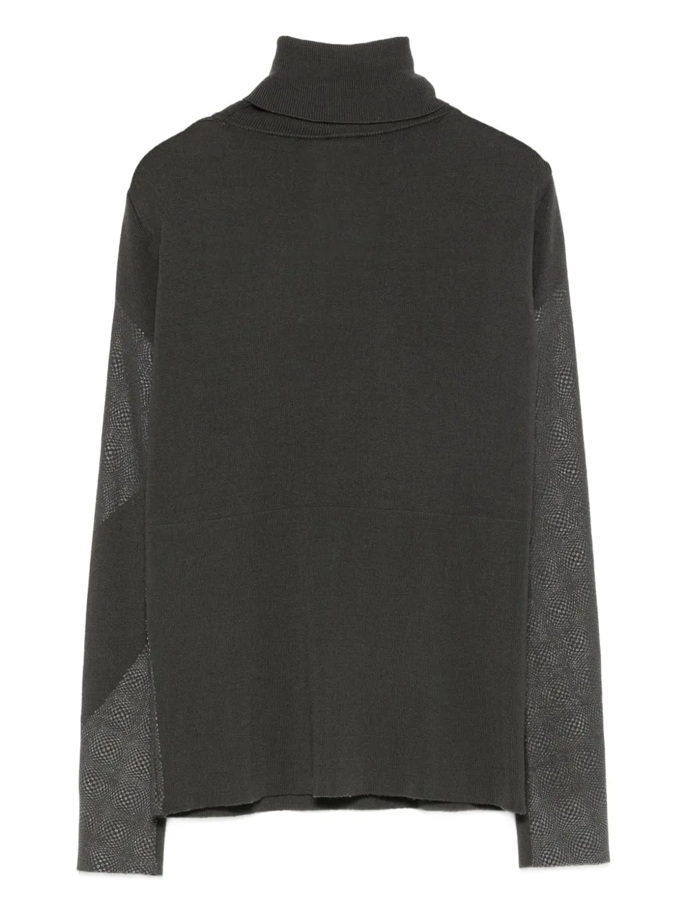 Gianfranco Ferré Pre-Owned 2000s mesh-panel turtleneck sweater | Image 2