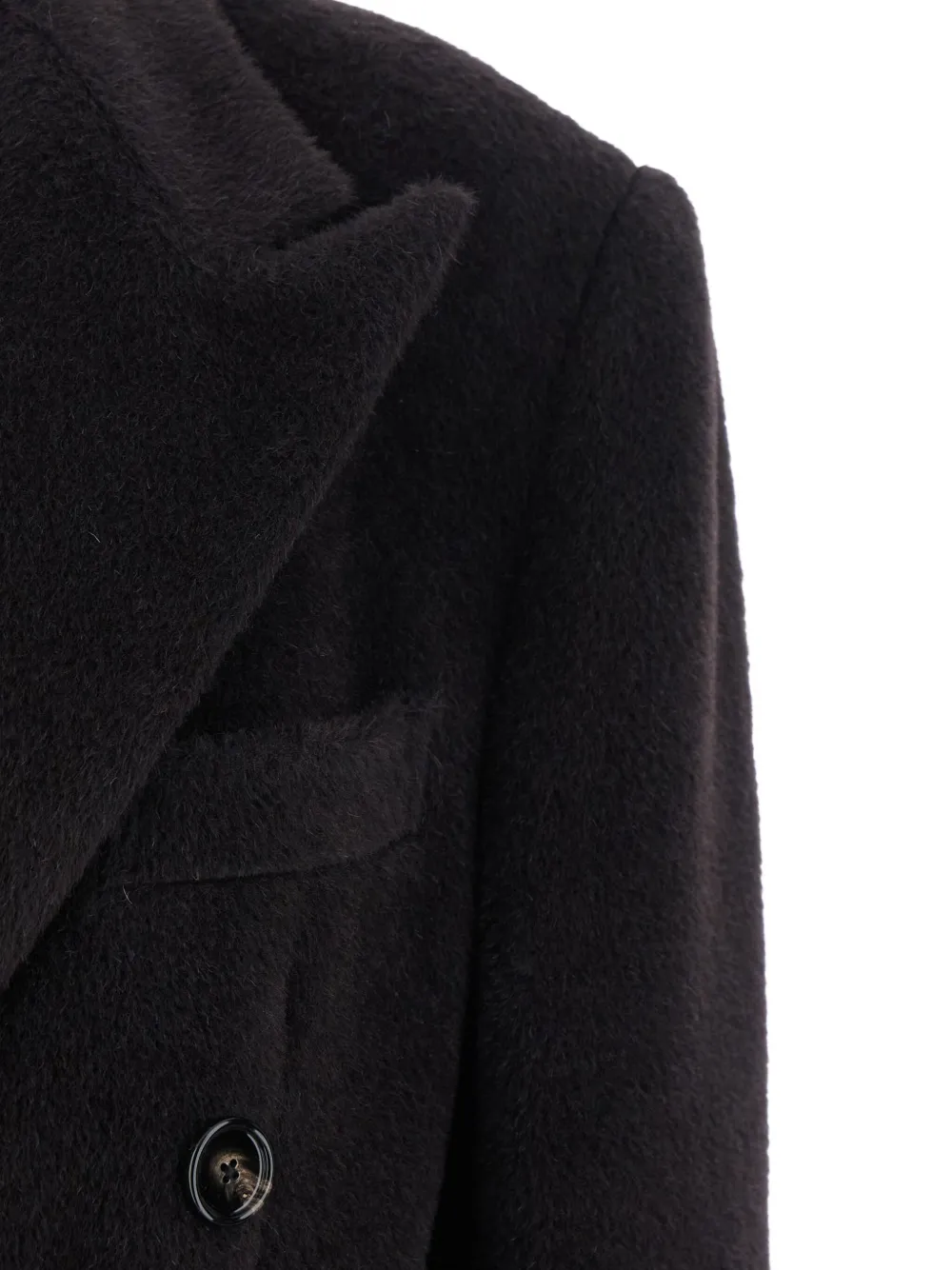 Tagliatore Double-breasted Coat In Black