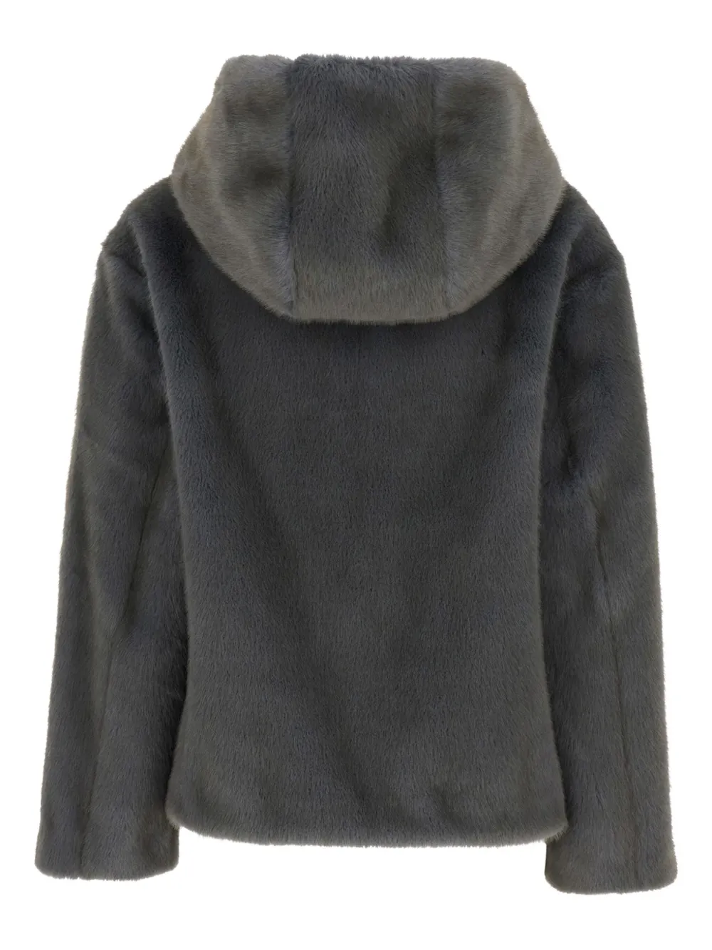 P.A.R.O.S.H. hoodie eco fur jacket Grijs