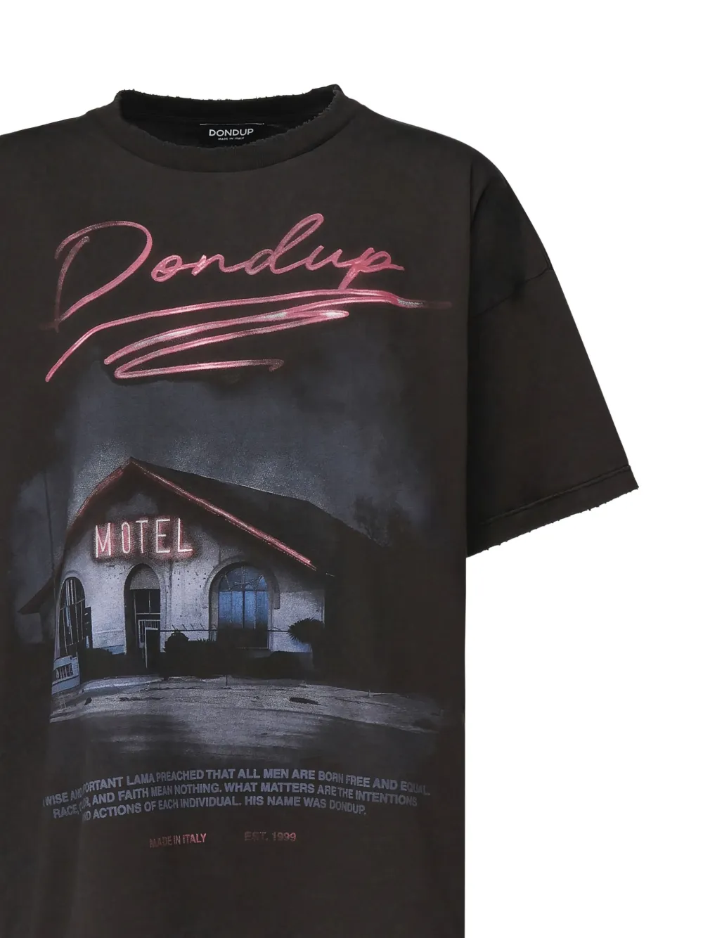 DONDUP graphic-print T-shirt Zwart
