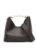 Elleme Boomerang top-handle leather tote bag - Brown
