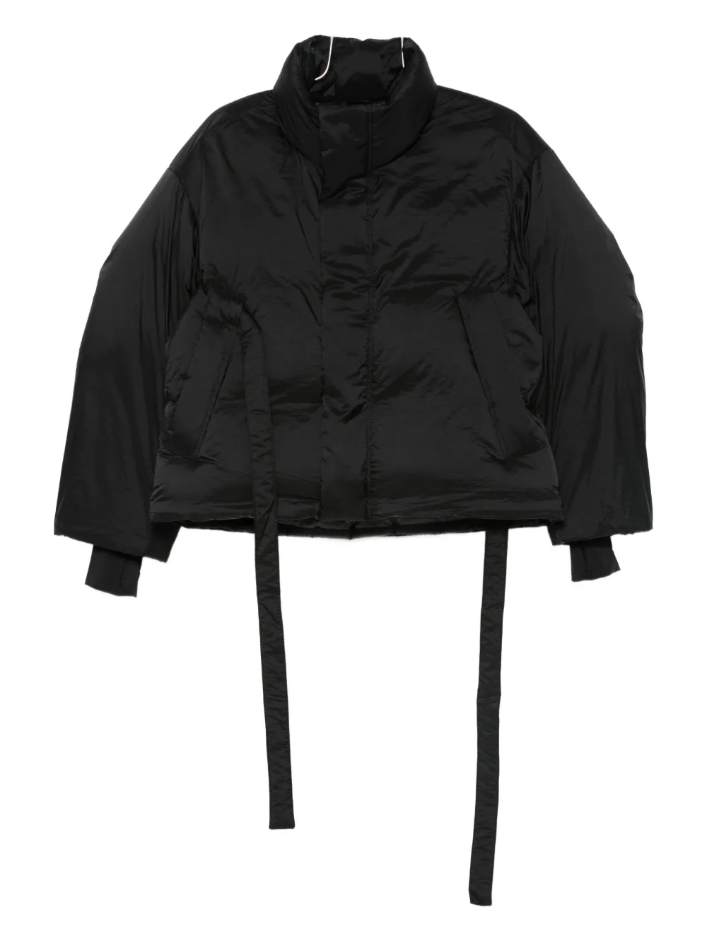 Y-3 quilted puffer jacket - Nero