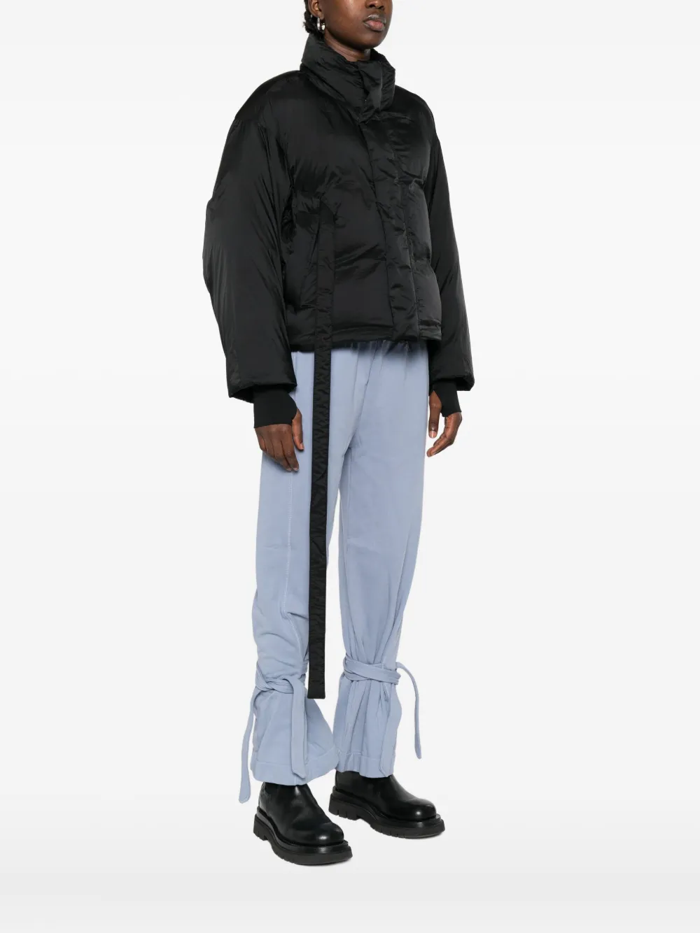 Y-3 Gewatteerd donsjack Zwart