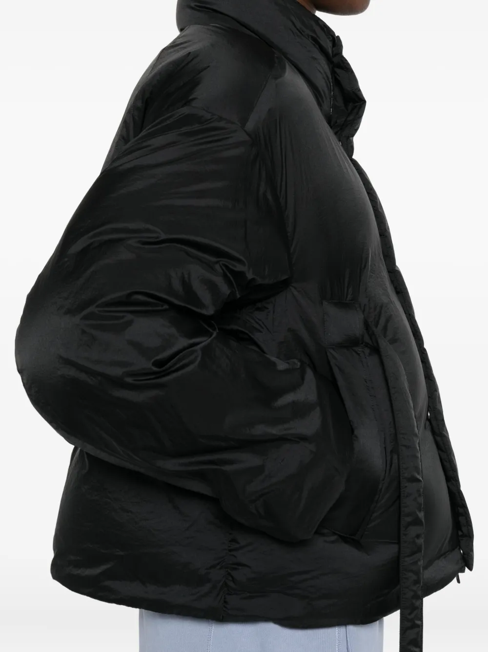 Y-3 Gewatteerd donsjack Zwart