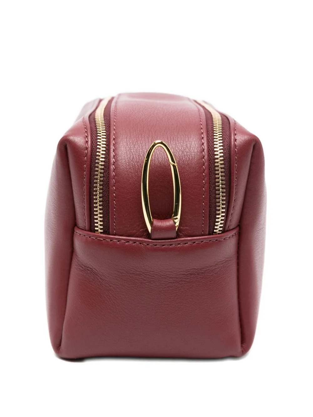 Elleme Small Trousse Chain-strap Leather Crossbody Bag In Red