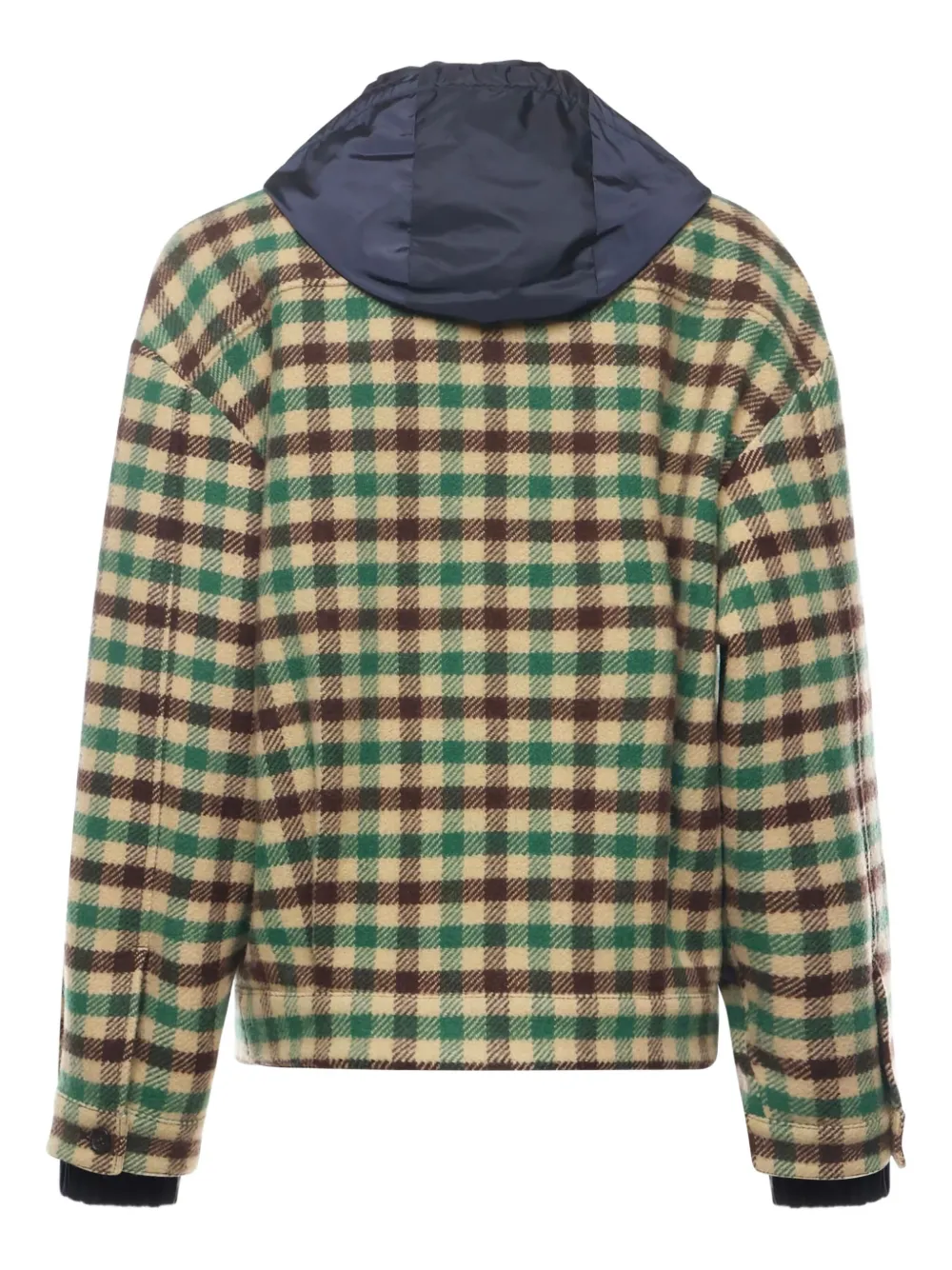 Miu Miu gingham-check hooded jacket | Varsity Jackets | Image 2