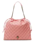Kurt Geiger London quilted chain-strap bucket bag - Pink