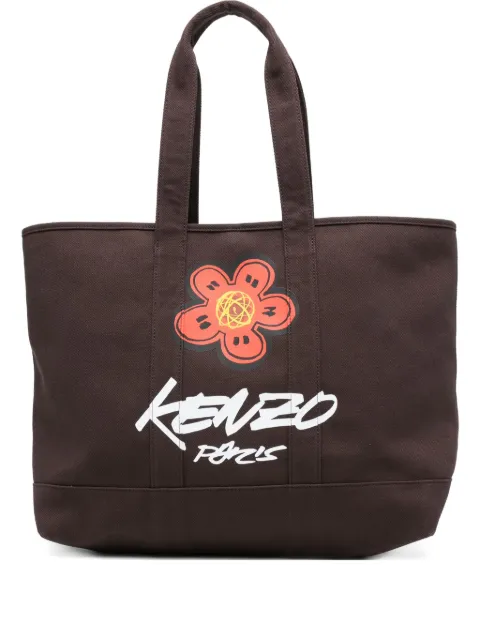Kenzo x Futura 2000 large flower-print tote bag