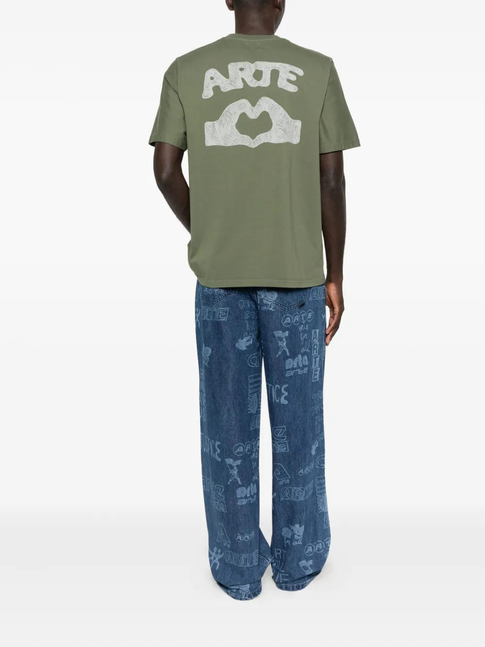 Arte Antwerp T-shirt met ronde hals - Groen
