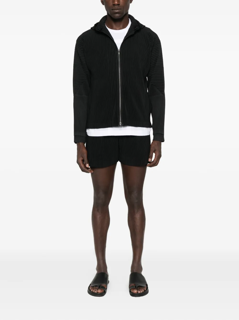 Homme Plissé Issey Miyake plisse shorts - Zwart