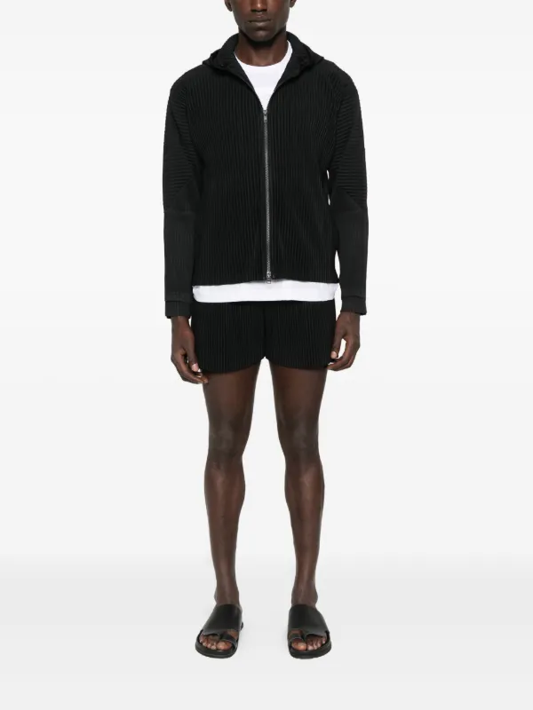 Homme Plissé Issey Miyake プリーツ ショートパンツ | ブラック