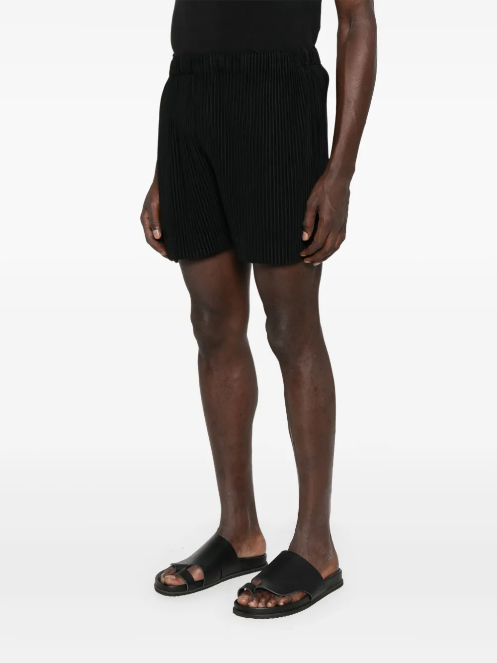 Homme Plissé Issey Miyake plisse shorts Zwart