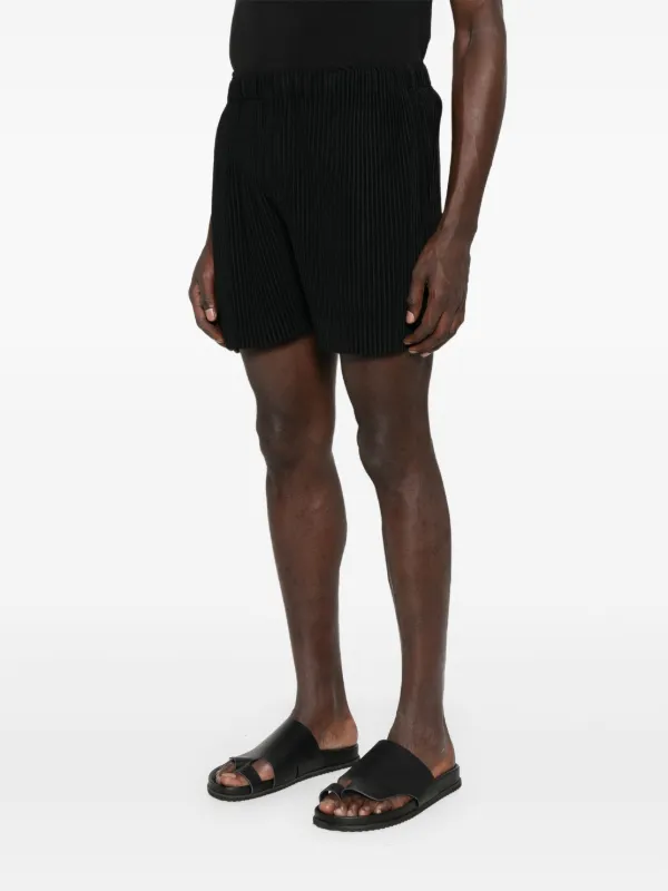 homme plisse issey miyake プリーツ ショートパンツ Homme Plissé Issey Miyake プリーツ ショートパンツ | ブラック