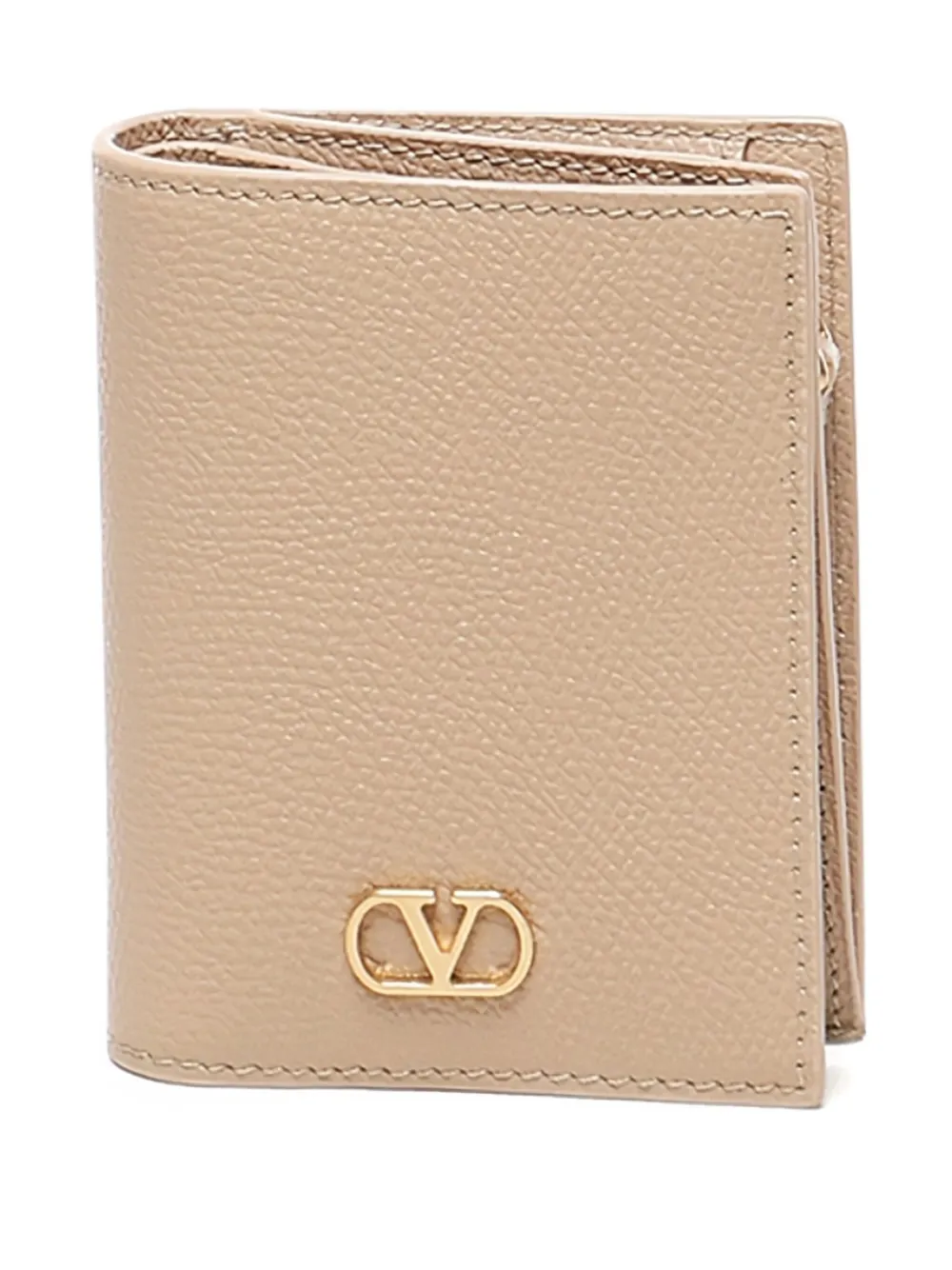 Valentino Garavani V-logo Signature leather wallet | Neutrals | Image 1
