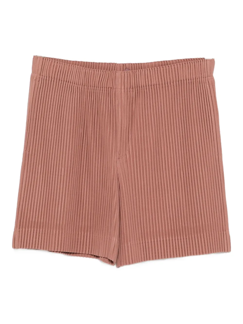 Issey Miyake Plisse Bermuda Shorts In Pink