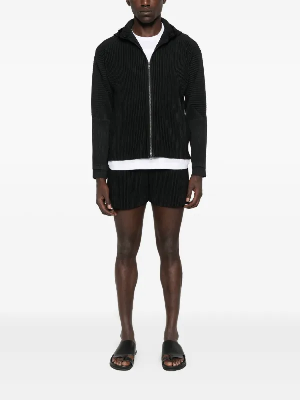 Homme Plissé Issey Miyake fully-pleated zip-up Hoodie