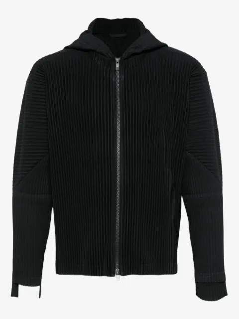 Homme Plissé Issey Miyake fully-pleated zip-up hoodie