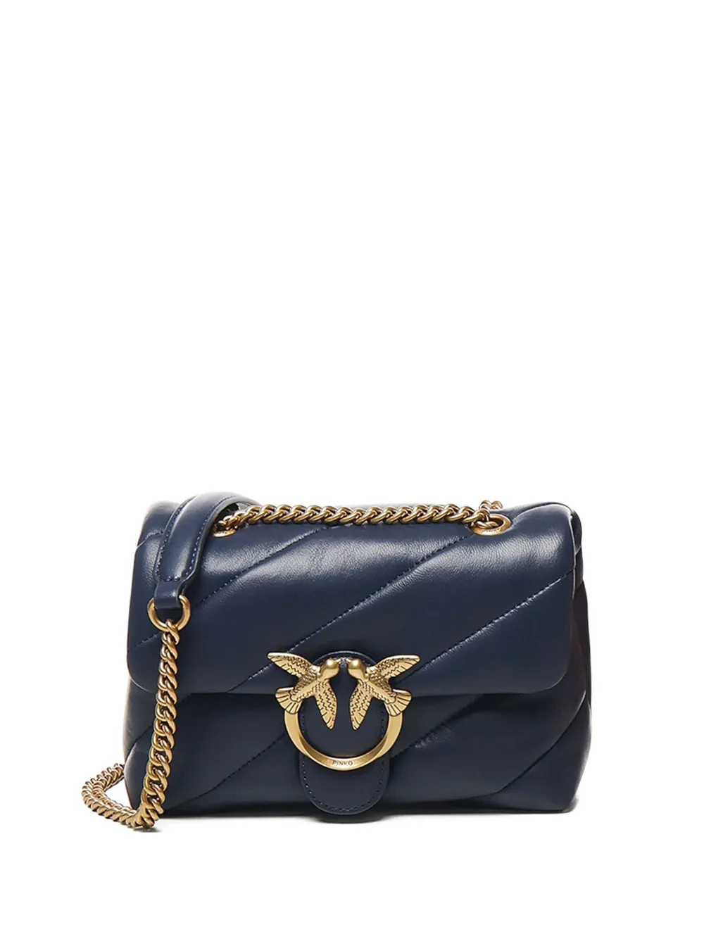 PINKO quilted shoulder bag Blauw