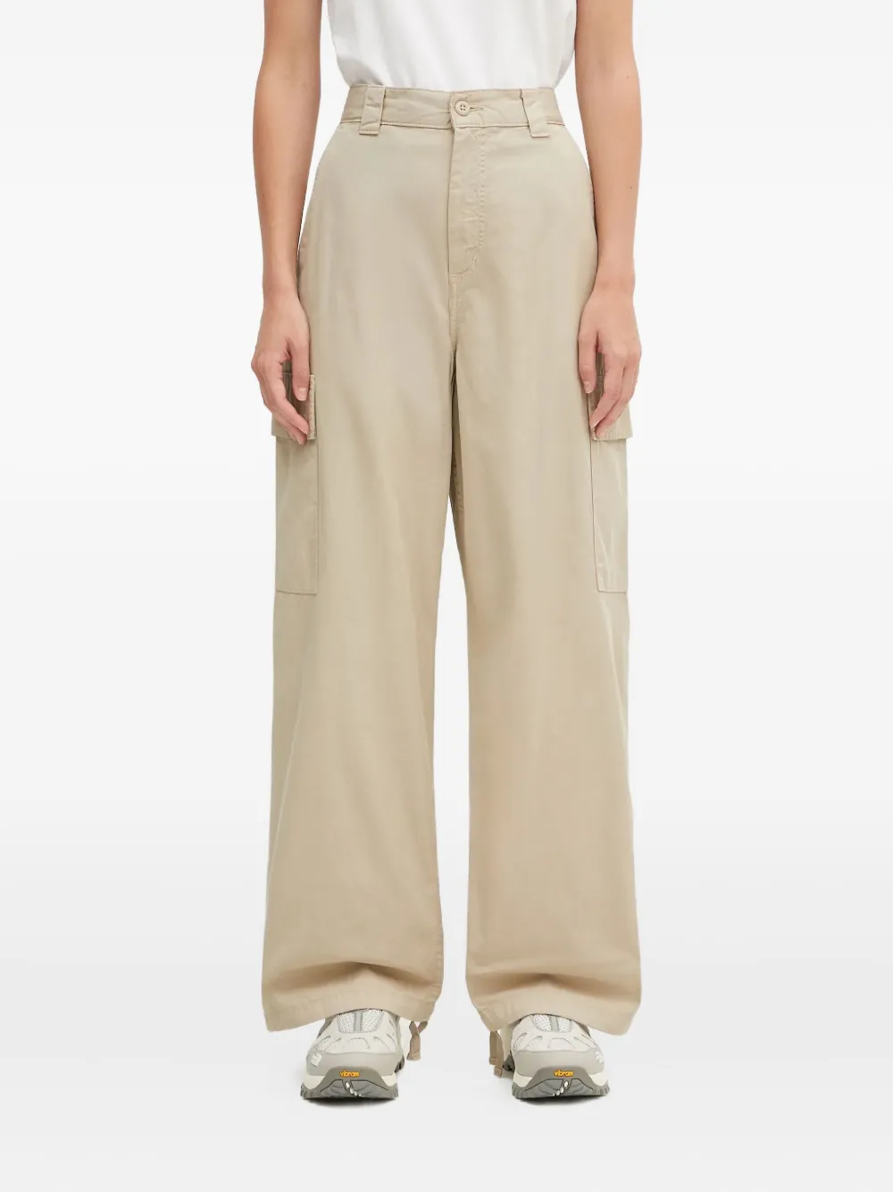 Carhartt WIP W' Kingston broek met cargo zak Beige
