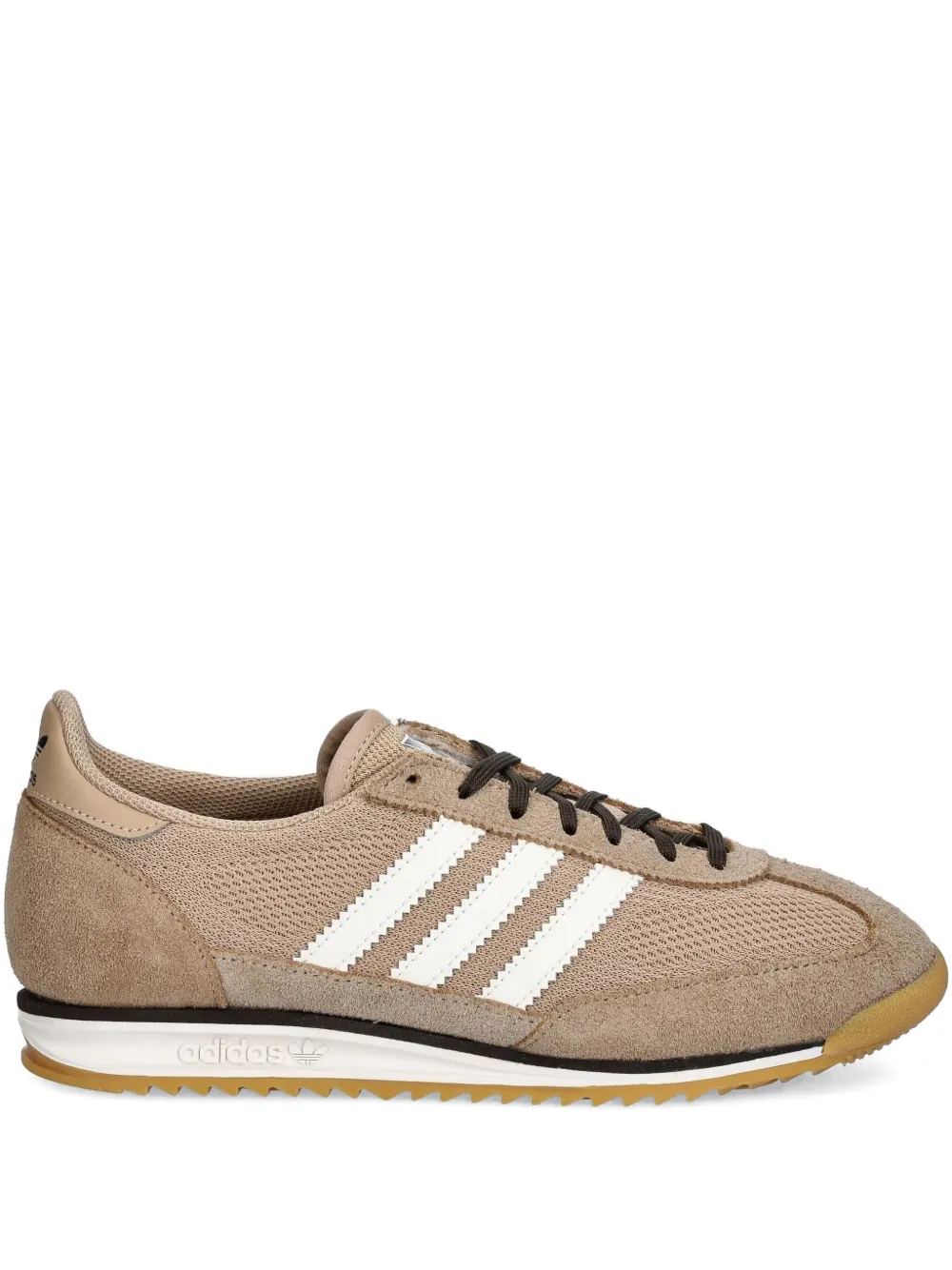Adidas Leren low-top sneakers met drie strepen Beige