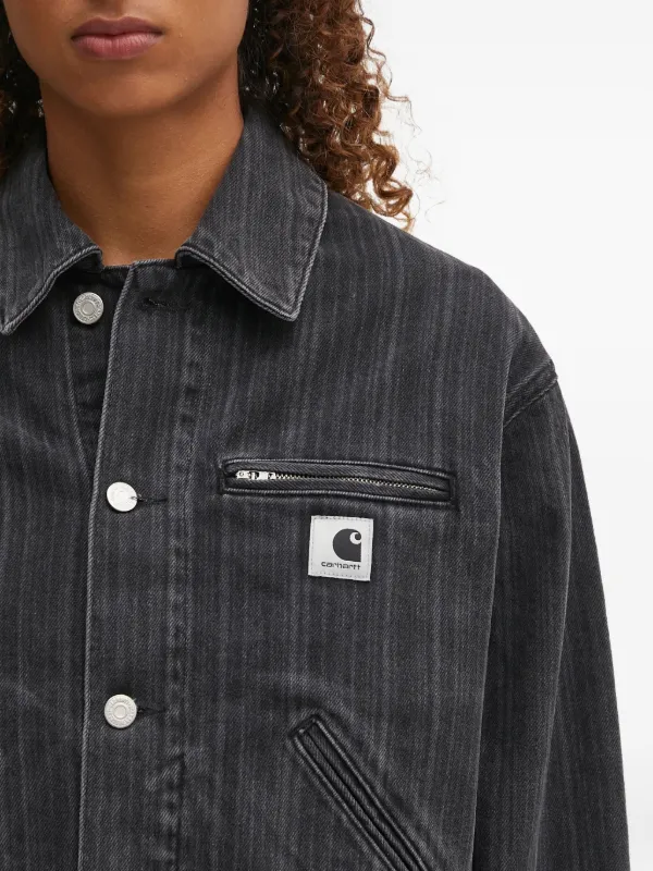 Carhartt WIP ジップポケット デニムジャケット | ブラック | FARFETCH JP