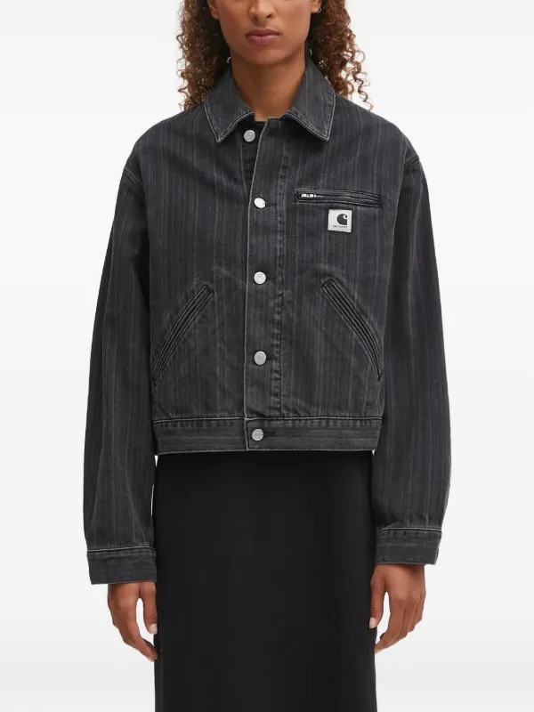 Carhartt WIP ジップポケット デニムジャケット | ブラック | FARFETCH JP