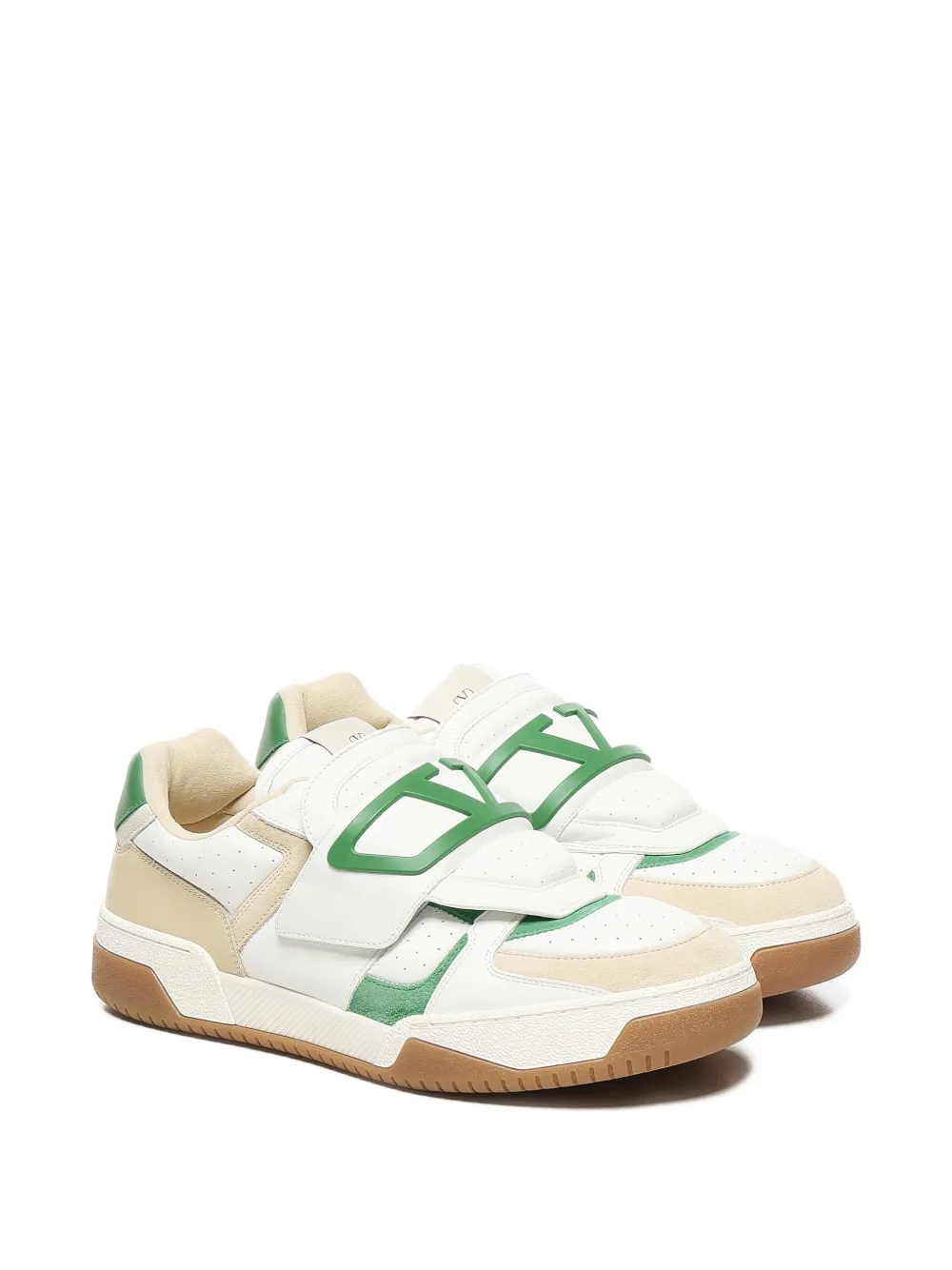 Valentino Garavani double-strap leather sneakers White