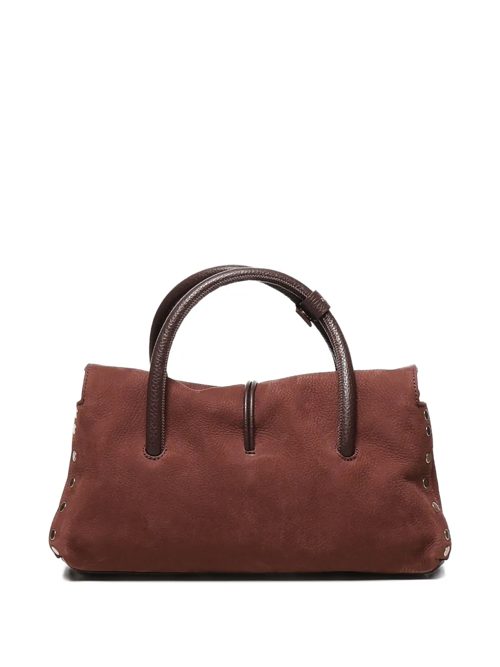 Zanellato Dotta leather top-handle shoulder bag Rood