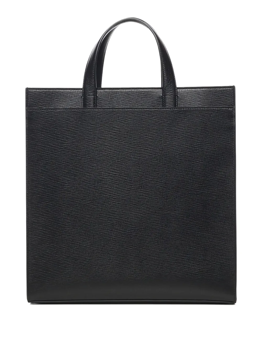 Ferragamo leather double-handle briefcase - Zwart