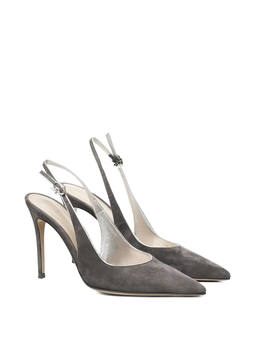 Gianvito Rossi slingback pointed-toe pumps Grey