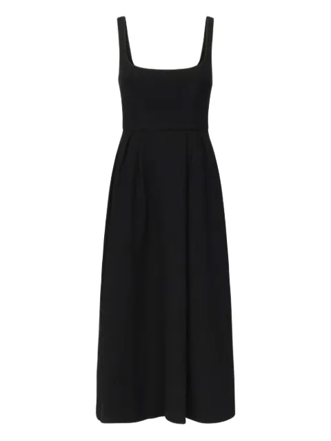 Alessandra Rich square-neck pleated dress
