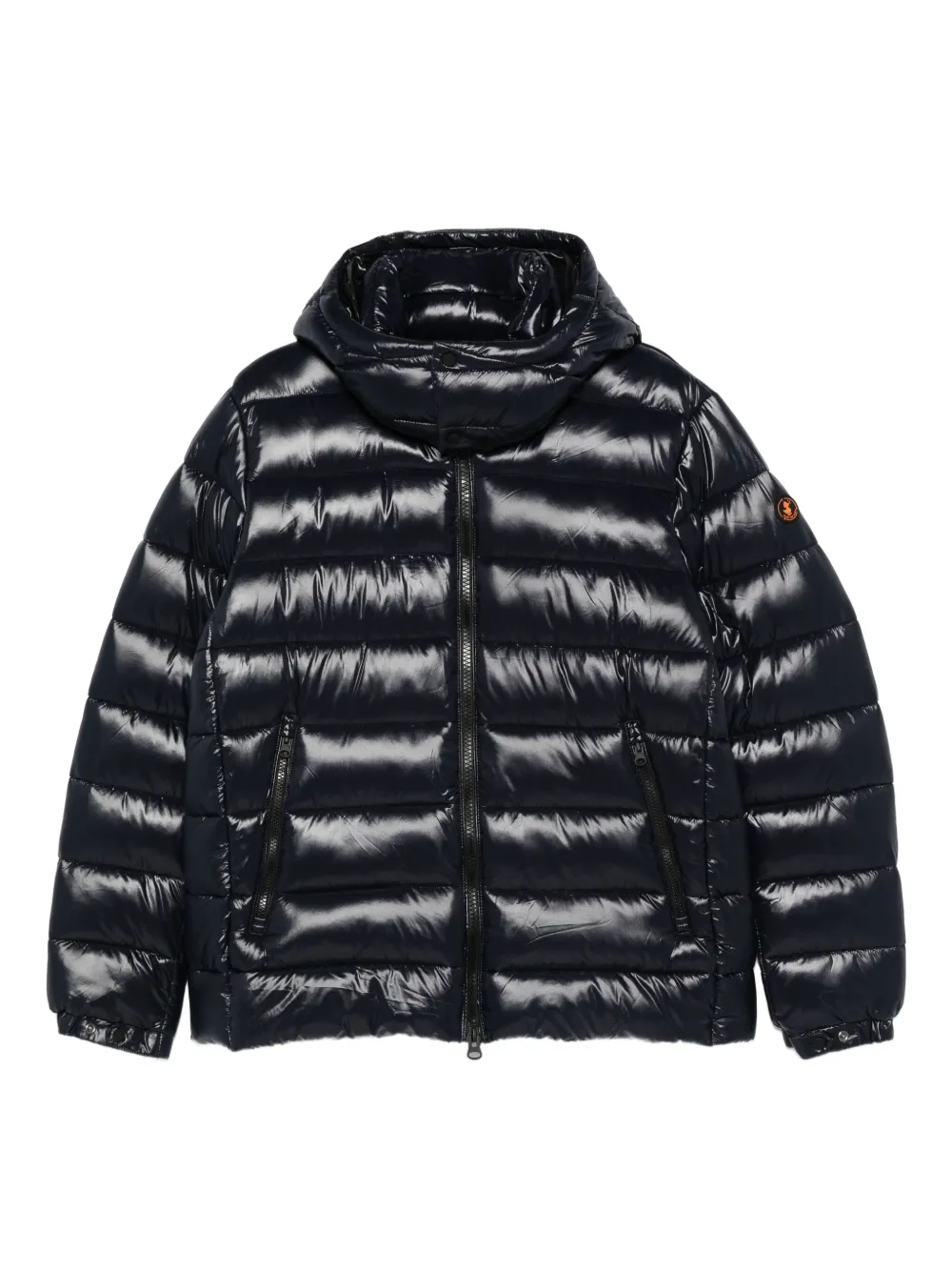 Save The Duck Florian Hooded Puffer Jacket In Black