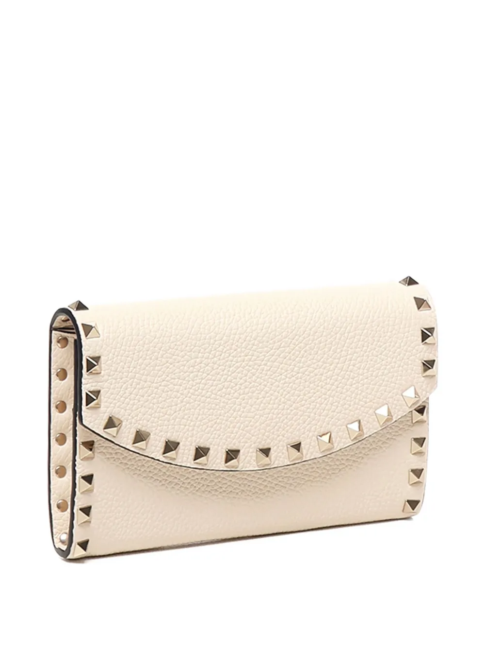 Valentino Garavani Leren portemonnee Beige