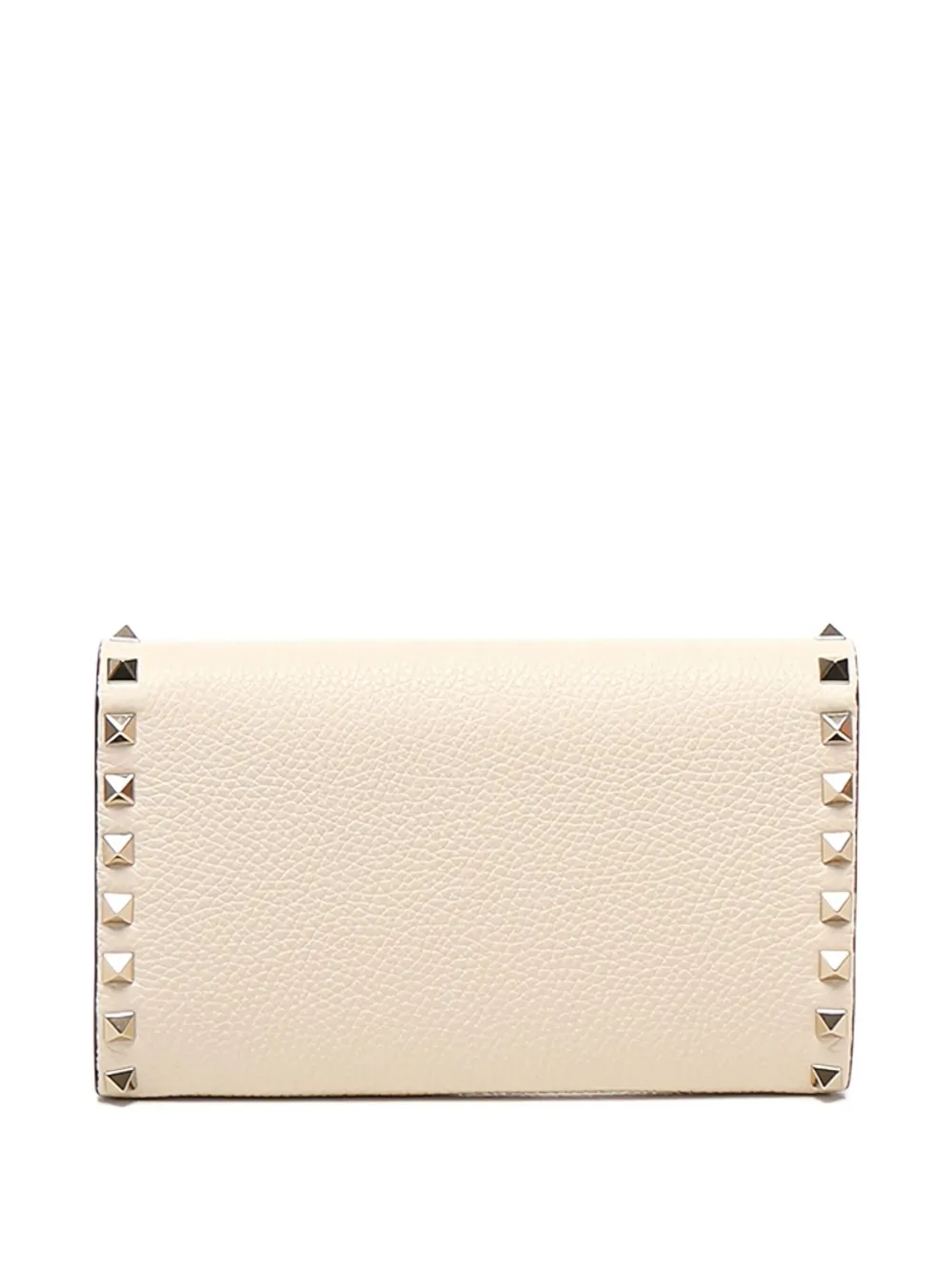 Valentino Garavani Leren portemonnee - Beige